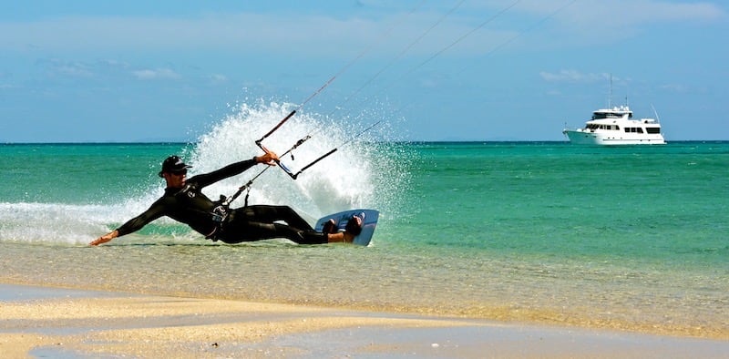 kite surfing trip